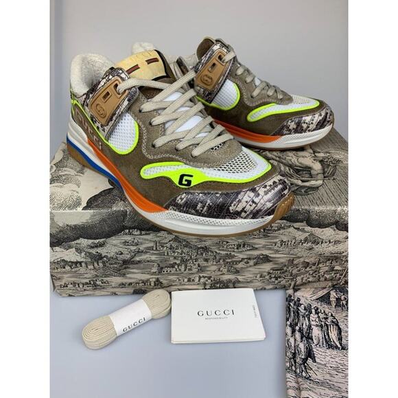 NIB Gucci Ultrapace sneakers size 37.5 - Picture 8 of 12